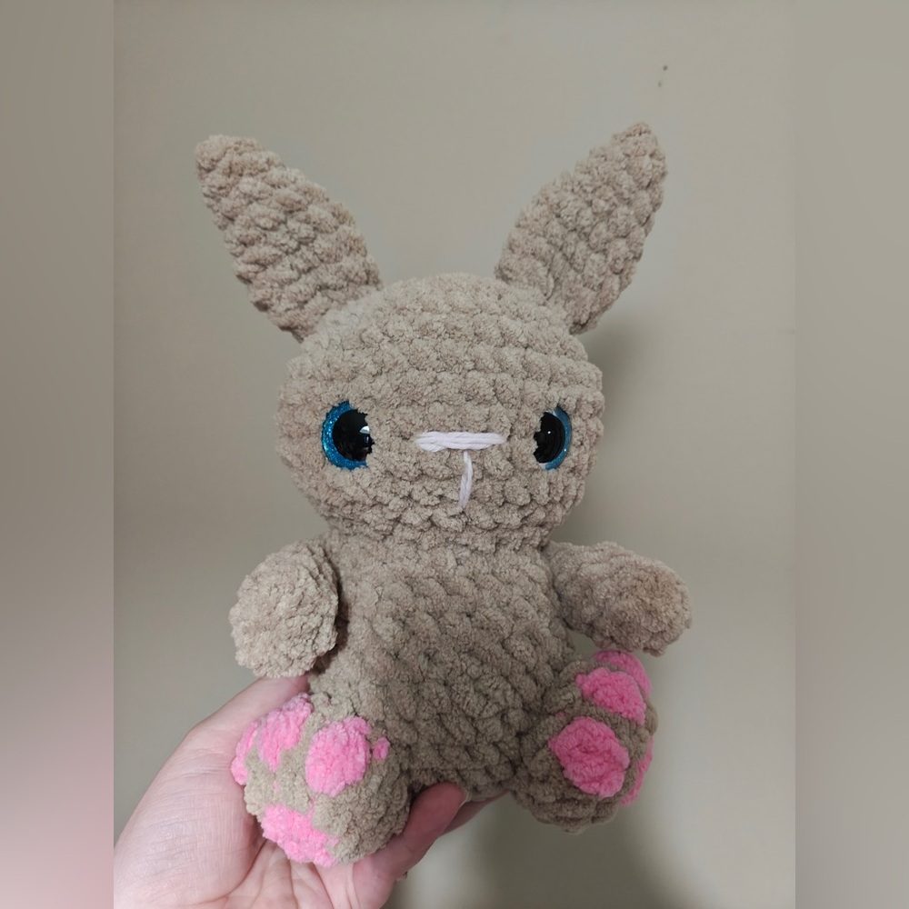 Handmade Sitting Bunny Plushie